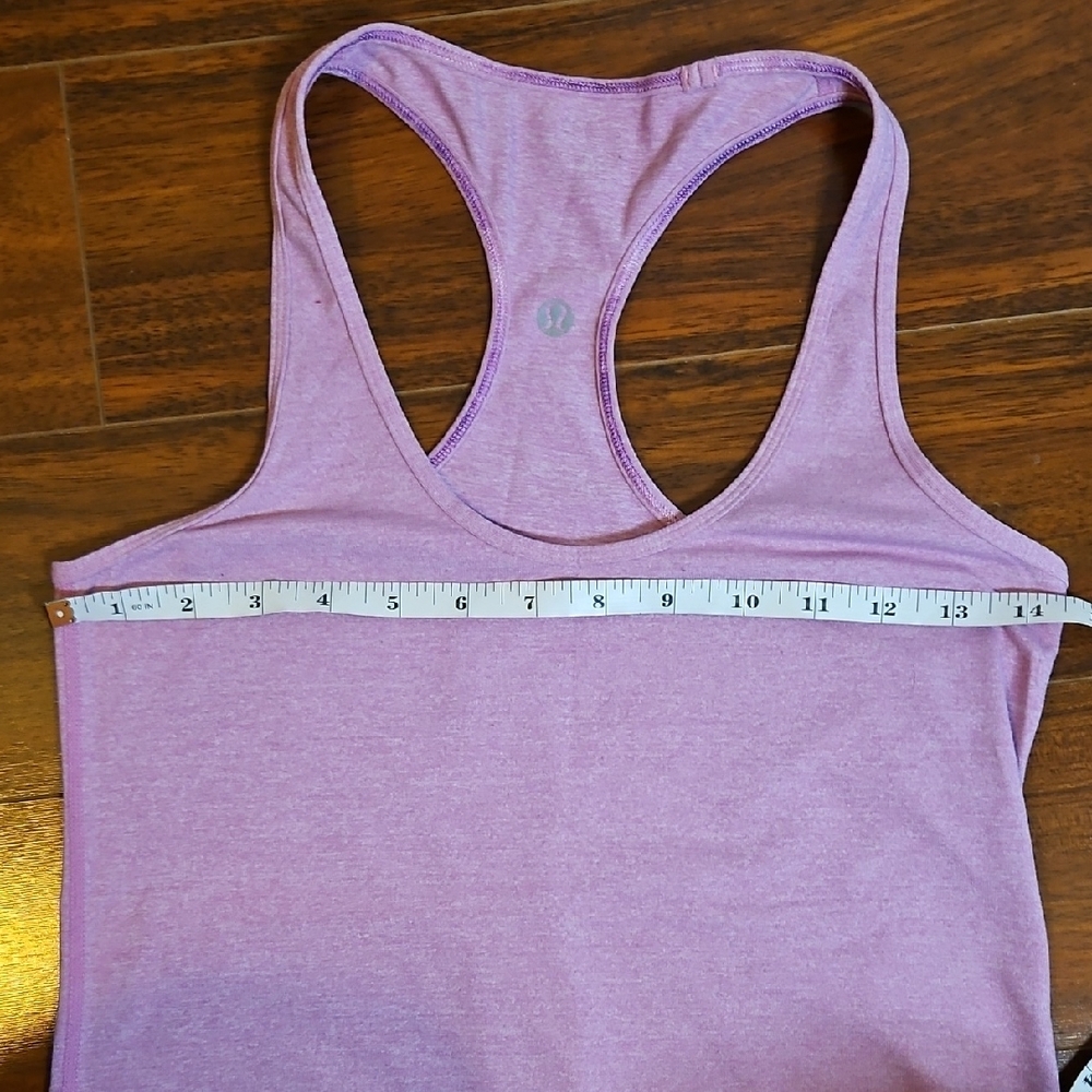Lululemon Cool Racerback Tank Heathered Smoky Rose - Picture 4 of 6